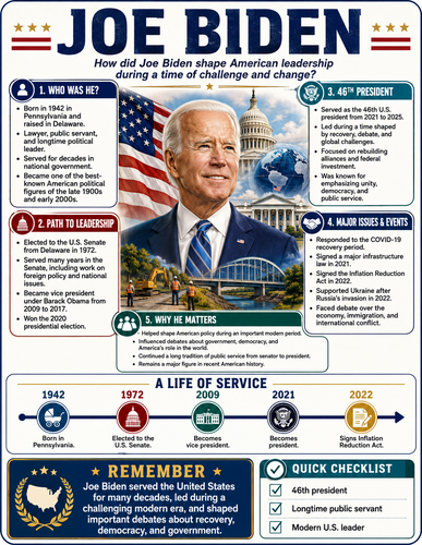 Joe Biden I Infographic