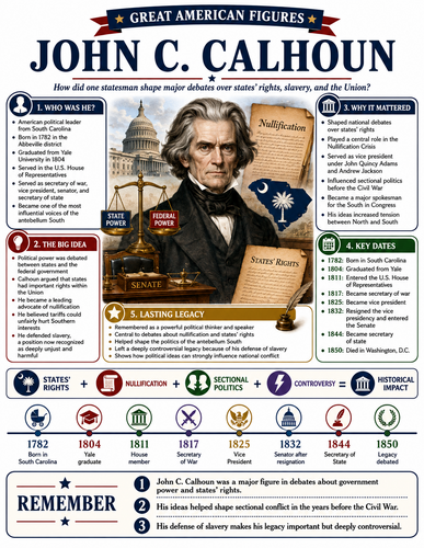 John C. Calhoun I Infographic