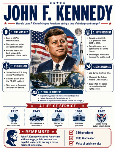 John F. Kennedy I Infographic