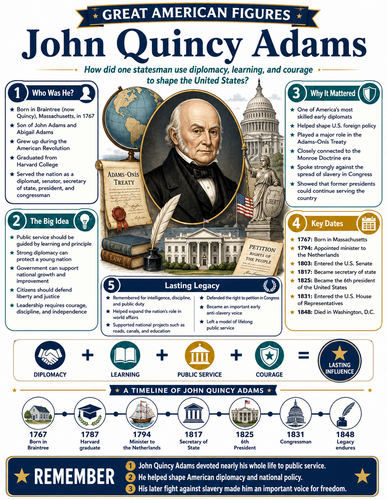 John Quincy Adams I Infographic