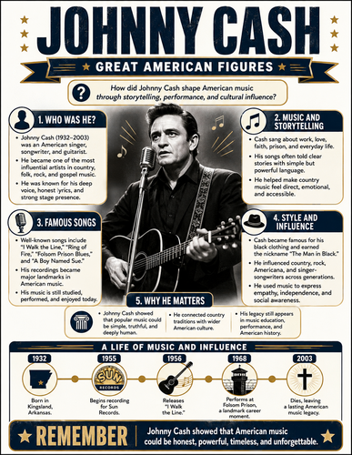 Johnny Cash I Infographic