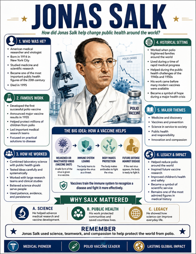 Jonas Salk I Infographic