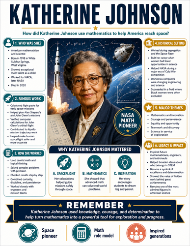 Katherine Johnson I Infographic
