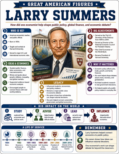 Larry Summers I Infographic