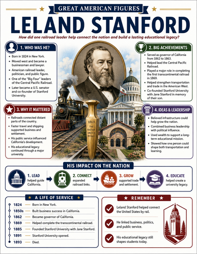 Leland Stanford I Infographic