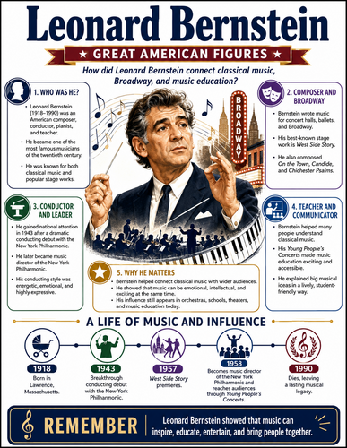 Leonard Bernstein I Infographic