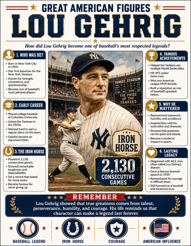 Lou Gehrig I Infographic