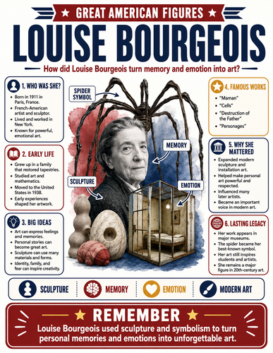 Louise Bourgeois I Infographic