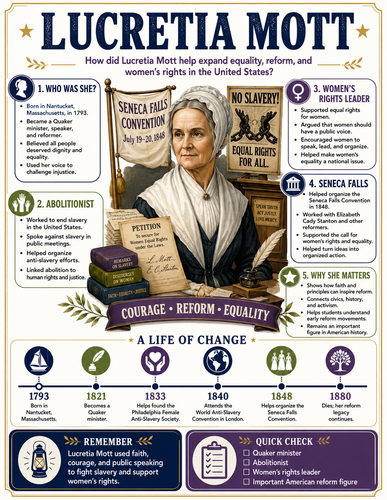Lucretia Mott I Infographic
