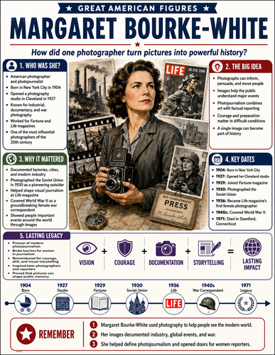 Margaret Bourke-White I Infographic