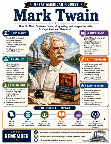 Mark Twain I Infographic