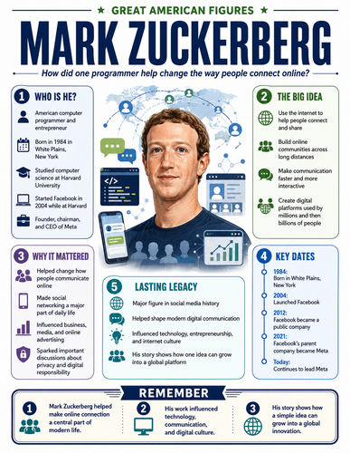 Mark Zuckerberg I Infographic