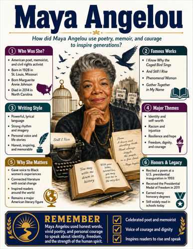 Maya Angelou I Infographic