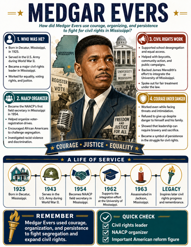 Medgar Evers I Infographic