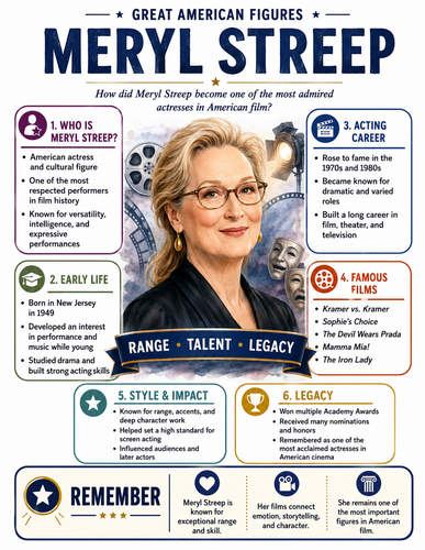 Meryl Streep I Infographic
