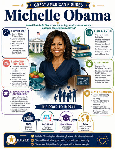 Michelle Obama I Infographic