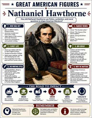 Nathaniel Hawthorne I Infographic