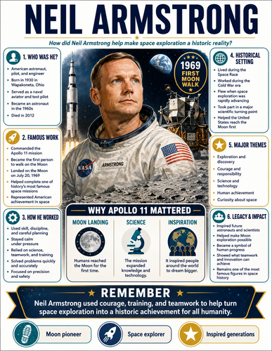 Neil Armstrong I Infographic
