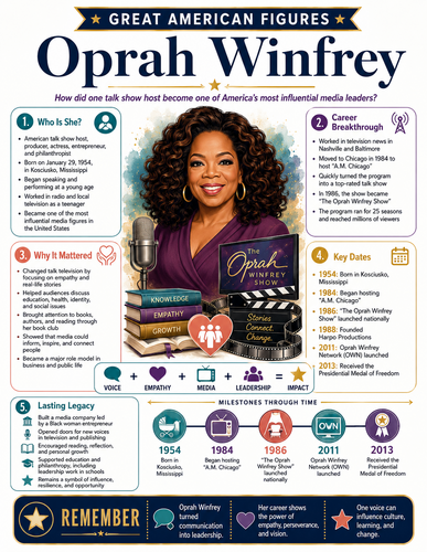 Oprah Winfrey I Infographic
