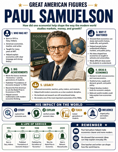 Paul Samuelson I Infographic