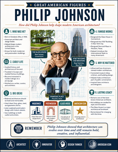 Philip Johnson I Infographic