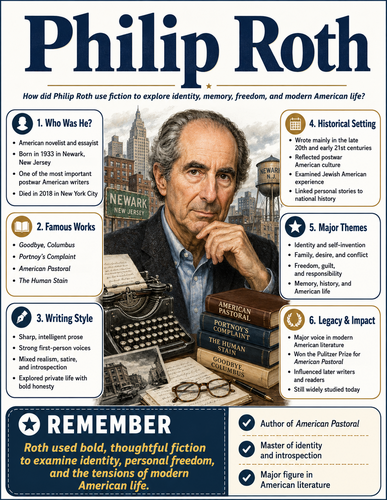 Philip Roth I Infographic