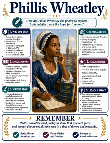 Phillis Wheatley I Infographic