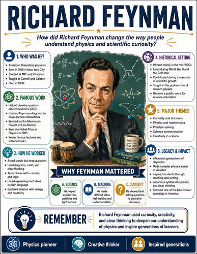 Richard Feynman I Infographic