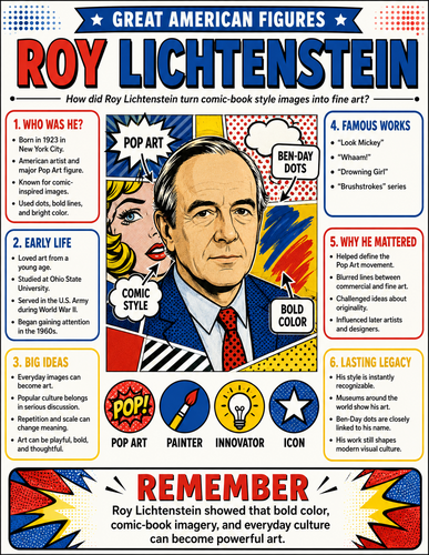 Roy Lichtenstein I Infographic