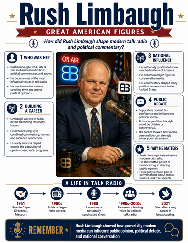 Rush Limbaugh I Infographic