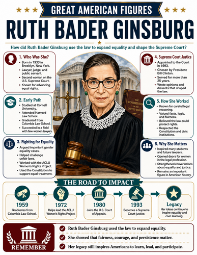 Ruth Bader Ginsburg I Infographic