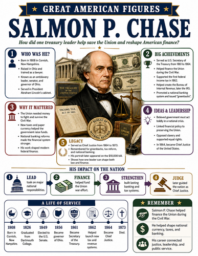 Salmon P. Chase I Infographic