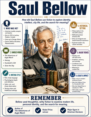 Saul Bellow I Infographic