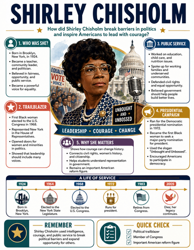 Shirley Chisholm I Infographic