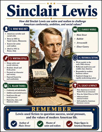 Sinclair Lewis I Infographic