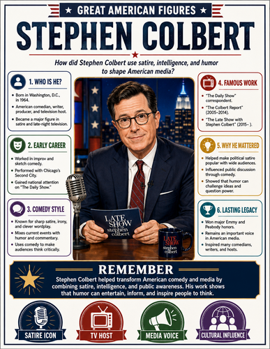 Stephen Colbert I Infographic