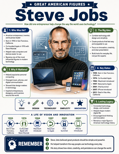 Steve Jobs I Infographic