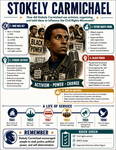 Stokely Carmichael I Infographic