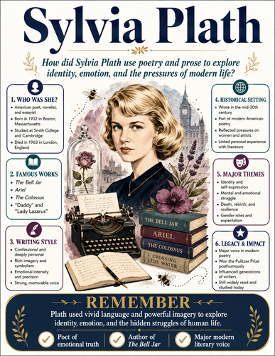 Sylvia Plath I Infographic