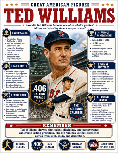 Ted Williams I Infographic