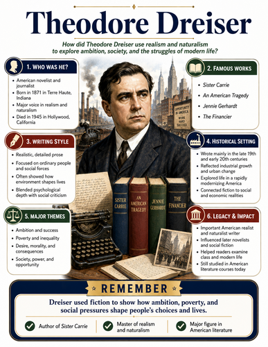 Theodore Dreiser I Infographic