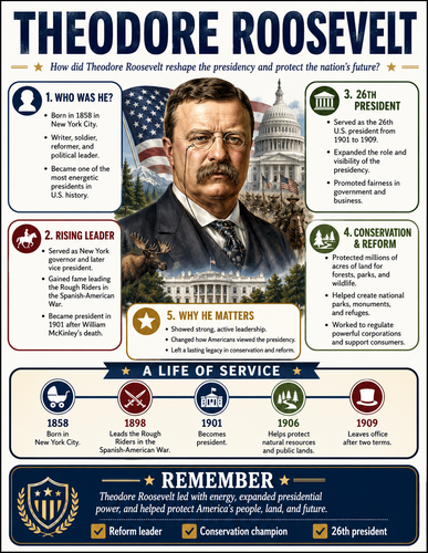 Theodore Roosevelt I Infographic