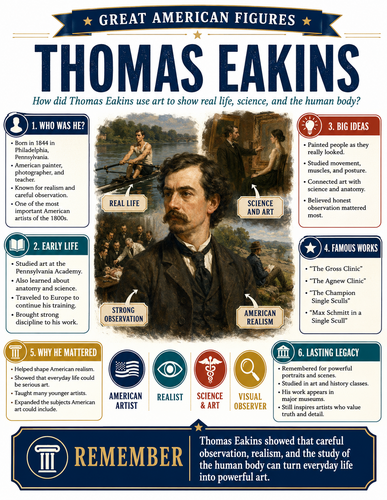 Thomas Eakins I Infographic
