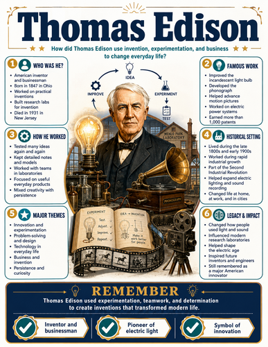 Thomas Edison I Infographic