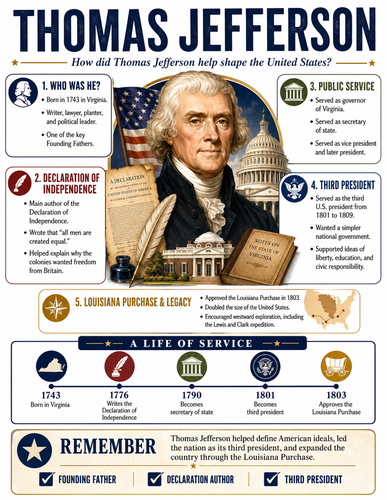Thomas Jefferson I Infographic