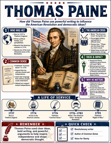 Thomas Paine I Infographic