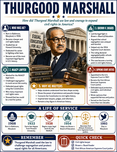 Thurgood Marshall I Infographic