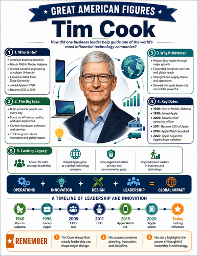Tim Cook I Infographic