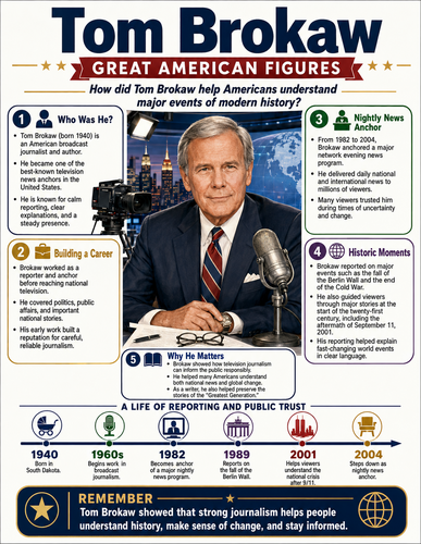 Tom Brokaw I Infographic