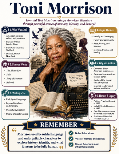 Toni Morrison I Infographic